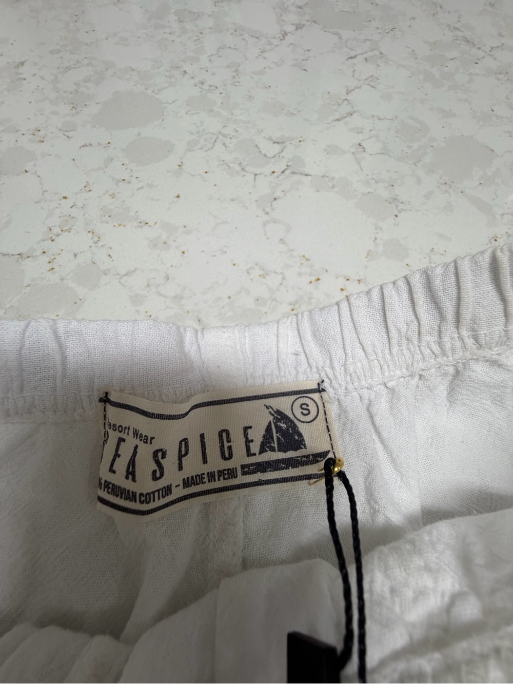 Casual White Fringe Drawcord Skirt by seaspice small new - Picture 4 of 7